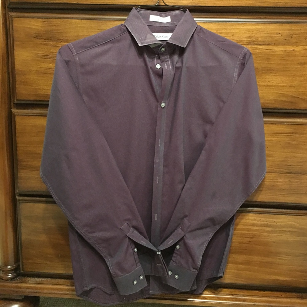 Boys Calvin Klein size 16 slim cut dress shirt